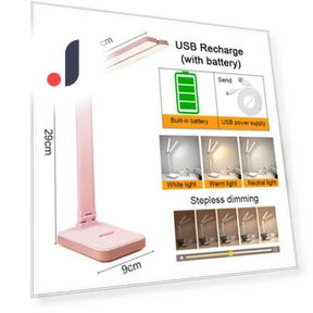 LED Desk Lamp with Dimming Levels — Study & Desk Lighting, Levi market