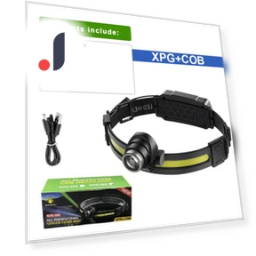 Powerful LED Headlamp with Built-in Battery — Flashlights, Factory Discount Outlet
