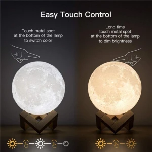 Rechargeable LED Moon Lamp, Yiran Furniture