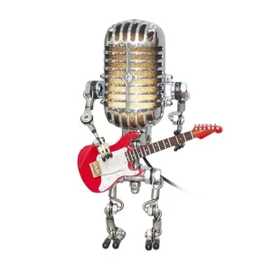 Retro Robot Microphone Night Light, Aunel