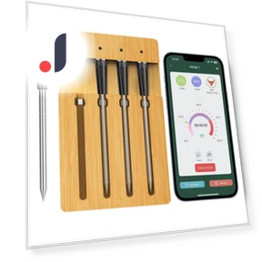 Wireless Meat Thermometer with Smart APP Control — Grill Thermometers, Neoglint