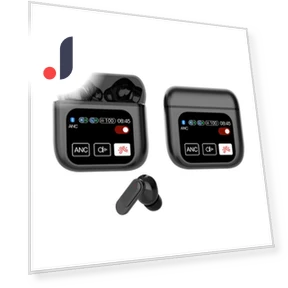 Wireless Smart TWS Earbuds with Touch Screen — In-Ear Headphones, RuKing