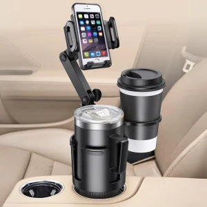 Car Smartphone and Drink Double Cup Holder, nicoJAPAN