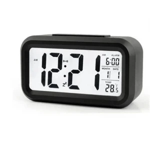 Digital Alarm Table Clock with Calendar, Home Furnishing Department Mall