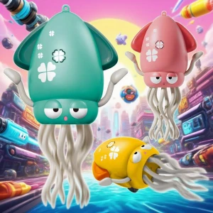 Moving and Dancing Octopus Squid Toy, hayatospeed