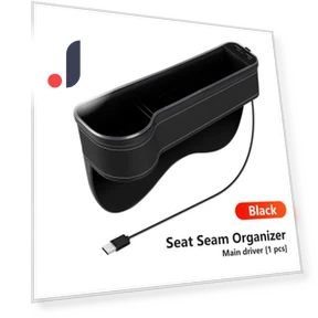 Car Gap Storage Box with RGB USB Smart Fast Charger — Bench Seat, Reakosound