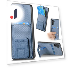 Folding Kickstand Leather Coated TPU Phone Cover — Screen Protectors, Smartwatch 2025