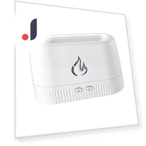 Portable Air Humidifier with Auto Shut-off and LED Flame Diffuser — Air Moisturizers, Luminaire Lighting Mall