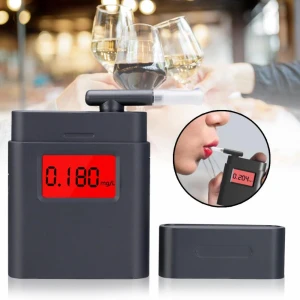 Portable LCD Digital Breath Alcohol Tester, Refreshing Home