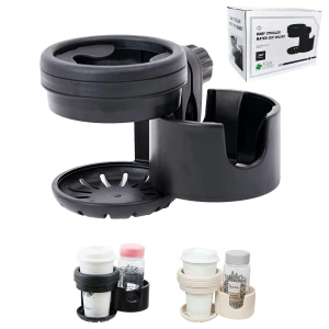 Twin Stroller with Drink and Smartphone Holder, nicoJAPAN