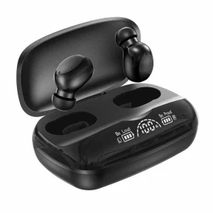 Wireless Bluetooth Headset with Power Display — Wireless Earbuds, QUEED
