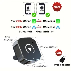 Wireless CarPlay/Android Auto Adapter, YJMP Auto Parts