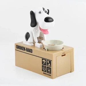 Cute Dog Electronic Robot Piggy Bank, Simple and warm