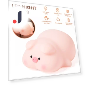 Cute LED Night Lights with Touch Sensor — Night Lights, Refreshing Home