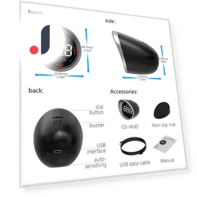 GPS HUD Speed and Mileage Smart Digital Meter — Navigation & GPS Accessories