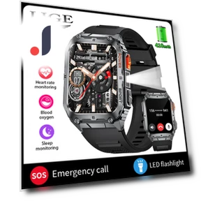 LED Flashlight Smart Watch for Men — Smartwatches, LIGE