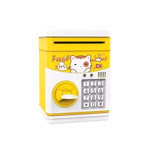 Multifunctional Cartoon Electronic Piggy Bank with Voice, Simple and warm