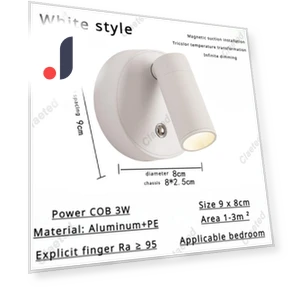 Rechargeable Wireless Wall Sconce with Touch Control — Wall Lighting, Luminaire Lighting Mall