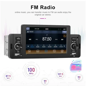 5-inch HD Wireless CarPlay 1Din Video Multimedia MP5 Player — Car Infotainment System, A Surname Home