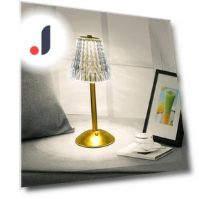 Crystal Diamond Table Lamp — Desk & Table Lighting, Elegant Living House