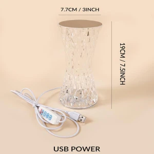 Crystal Scandinavian Style LED Desk Lamp, TOP HOME