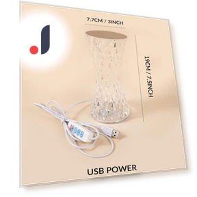 Crystal Scandinavian Style LED Desk Lamp — Desk & Table Lighting, TOP HOME