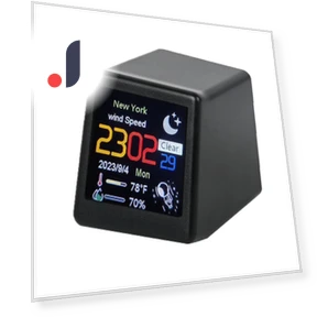Desktop Digital Weather Clock — Weather Monitoring Clocks, Luminaire Lighting Mall