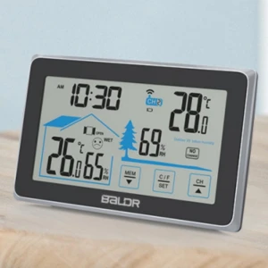 Electronic Hygrometer, Smart Weather Station, Elegant Living House