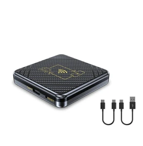 Mini 2 in 1 Ai Box Wired Wireless CarPlay and Android Auto Adapter, Auto Launcher