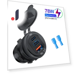 Waterproof Car Charger with PD and QC3.0 USB Type-C Ports — Chargers, IKEA Supermarket