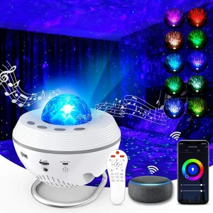 WiFi Smart Star Projector Ocean Wave Starry Sky Night Light — Smart Projector, Chic Interiors