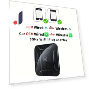 2in1 Smart AI Box Wireless CarPlay and Android Auto Adapter — Phone Accessories, Kebidumei