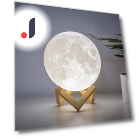 3D Moon Lamp Humidifier with Wooden Base — Desk & Table Lighting, Home Furnishing Department Mall