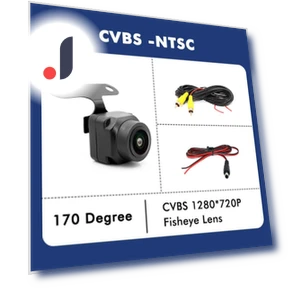 4K RCA HD 180-degree Fisheye Lens with Night Vision — Rearview Cameras for Cars, A Auto Parts Mall
