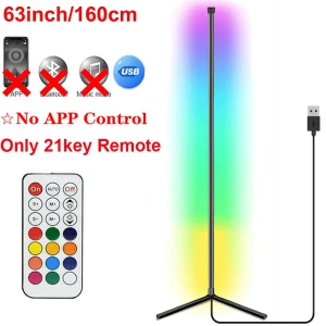 Adjustable Smart Bluetooth RGB LED Mood Floor Lamp, OFFICE-MALL