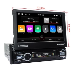 Car Radio with Retractable Touchscreen — Car Infotainment System, Reakosound