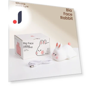 Cute Rabbit Silicone Night Light — Night Lights, Homeware Essentials