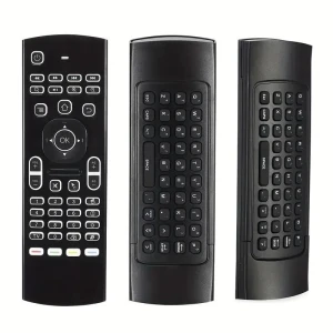 MX3 Air Mouse Wireless Mini Keyboard with Remote Control, Clock-Mall