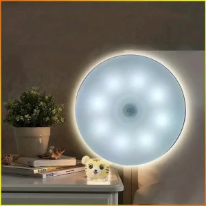 Round 8-LED Motion Sensor Night Light, Build My Home