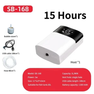 Silent Air Pump for Aquarium, Wrigleys