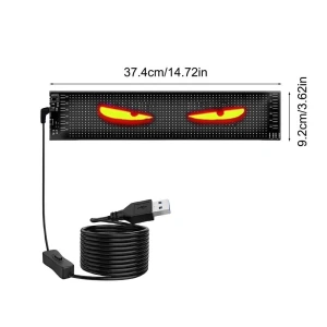 Smart Car LED Display Devil Eyes for Windshield, A Auto Parts Mall