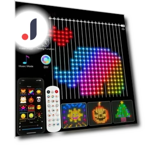 Smart Curtain String Light DIY Picture Text Led Display — String Lights, GYROBALL