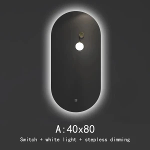 Smart Touch Screen Anti-Fog Bathroom Mirror, Stone Home