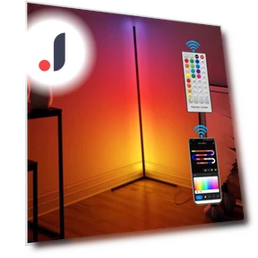 Smart Tuya Corner Floor Lamp — Standing Lights, OFFICE-MALL