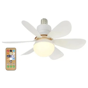Modern Smart Wireless Ceiling Fan Light — Smart Fan, Rainbow Rain