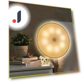 Round 8-LED Motion Sensor Night Light — Night Lights, Rainbow Rain