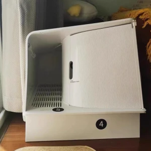 Smart Cat Litter Box, Rainbow Rain