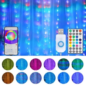 Smart LED Curtain Lights — LED Strip Lights, Rainbow Rain