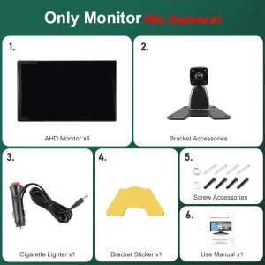 10.1-inch Touch Screen 4-Channel Wireless Car DVR — Dash Cam, JOHO - CarGear