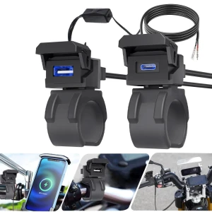 Multifunctional USB Type C Port Socket Phone Charging Motorcycle Battery Charger — Power Bank, IKEA Supermarket